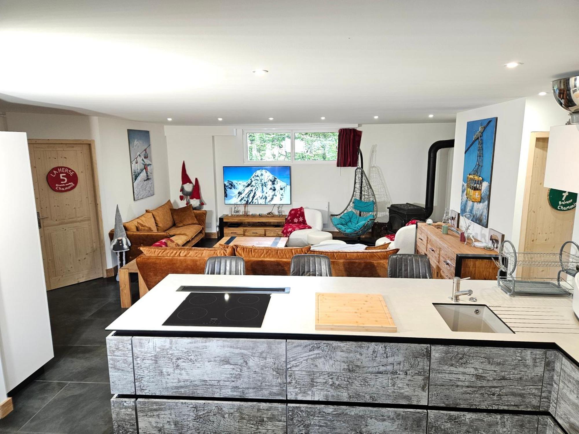 Les Fees Mer : Appart 150 M² Hypercentre Calme 10P Chamonix Dış mekan fotoğraf